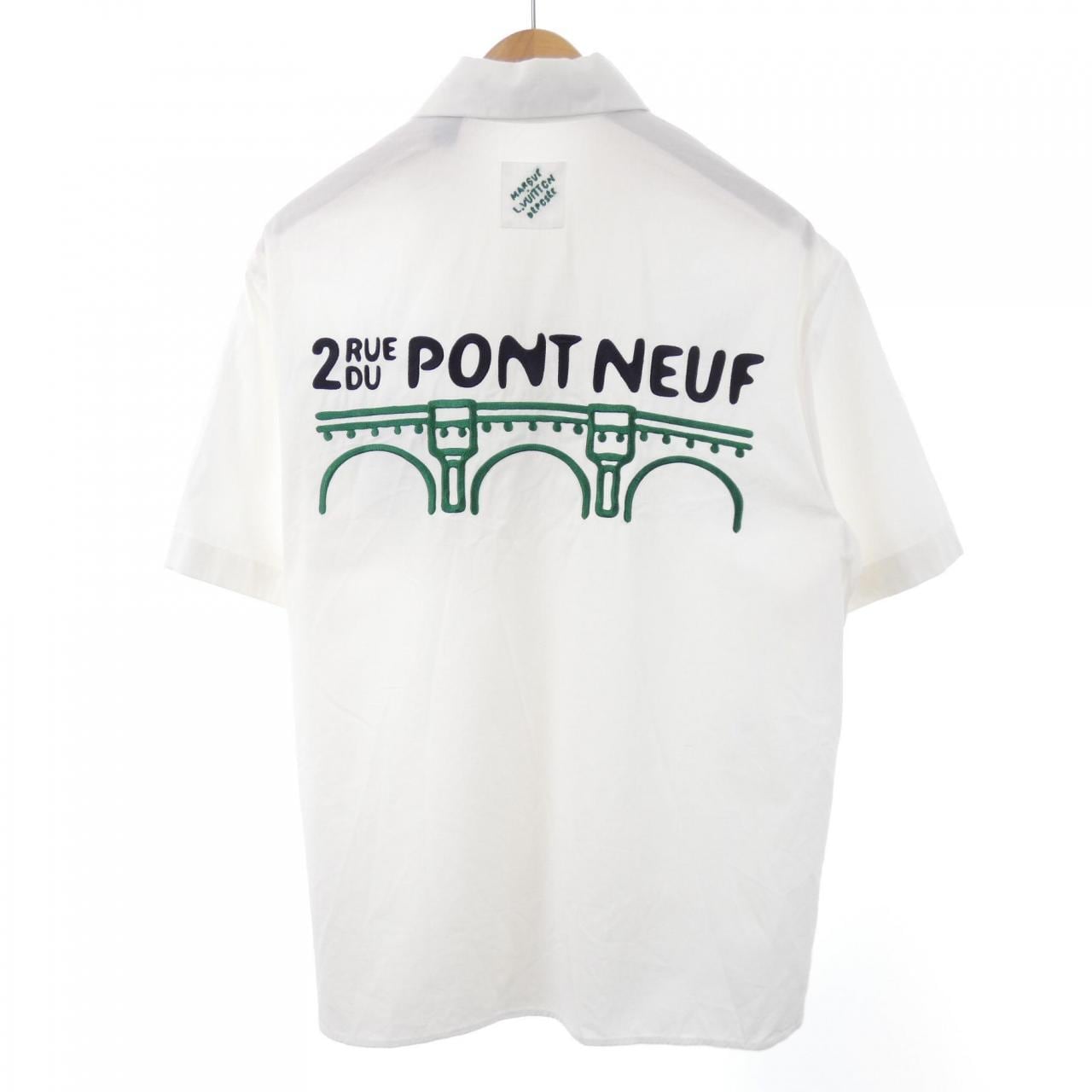 ルイヴィトン LOUIS VUITTON オープンカラーショートスリーブコットンシャツ HQS85WIKE S／Sシャツ