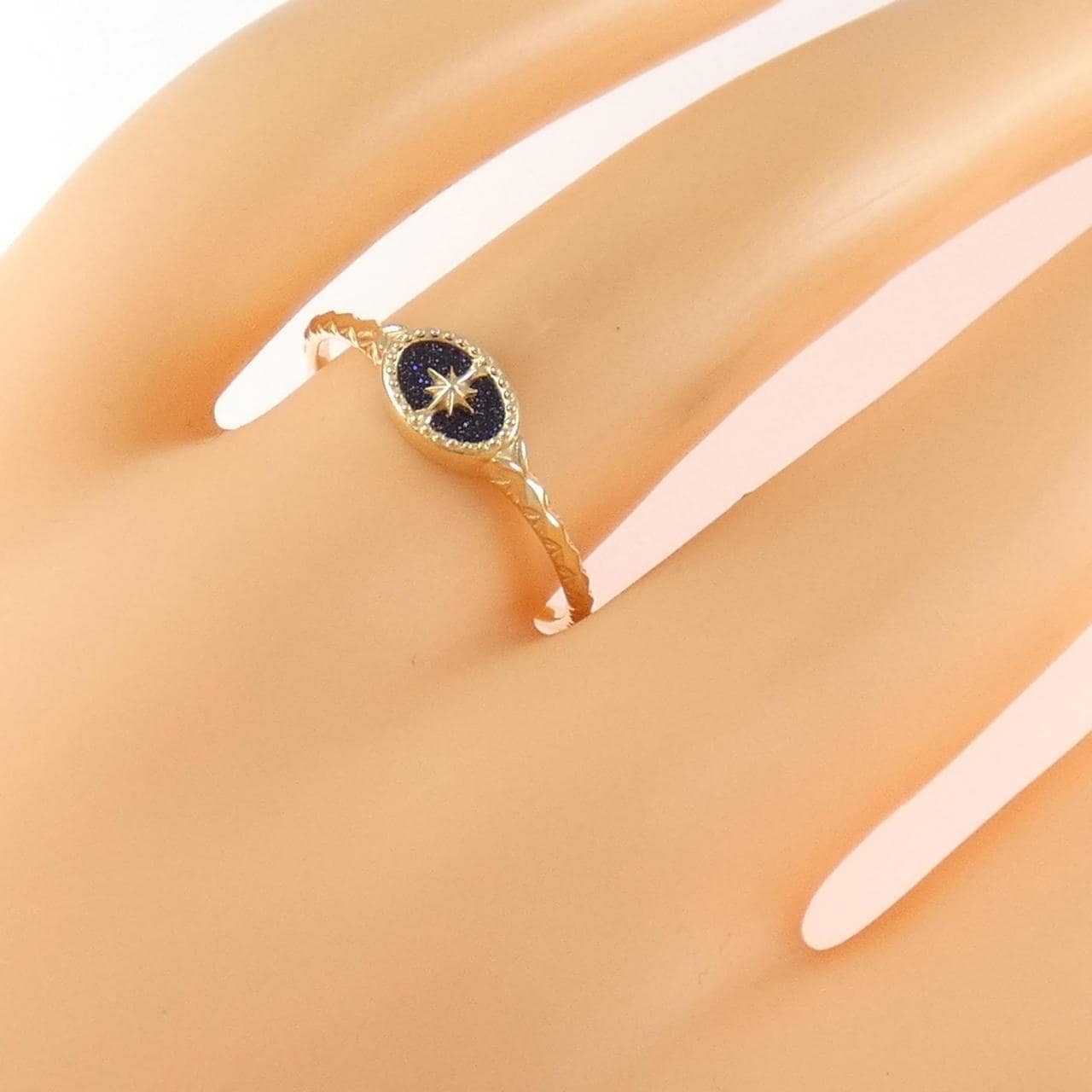 アガット ガラス リング