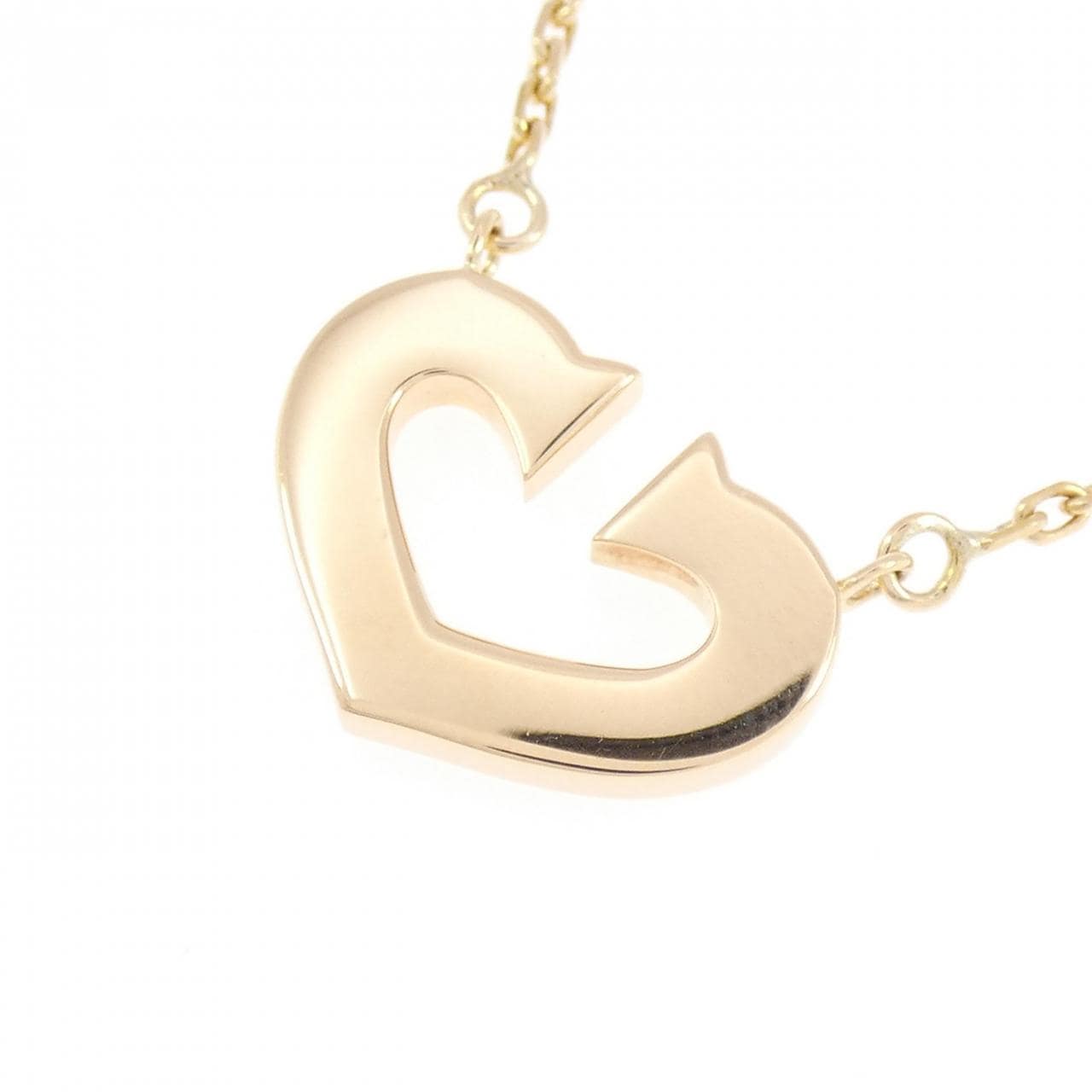 カルティエ Cハート ネックレス