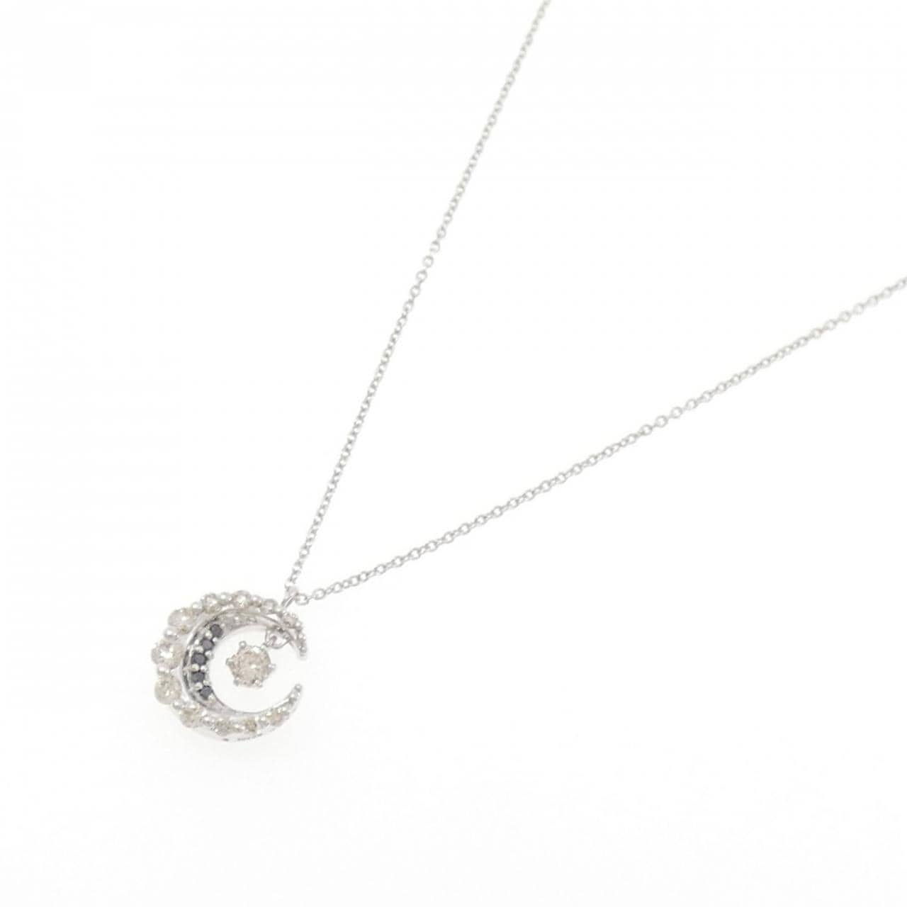 K18WG ダイヤモンド ネックレス 0.36CT