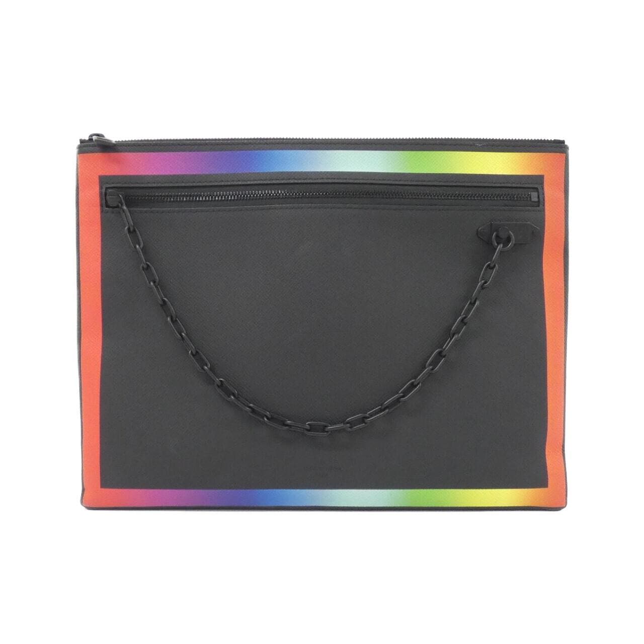 LOUIS VUITTON Taiga rainbow色 A4 手拿包 M30347 包