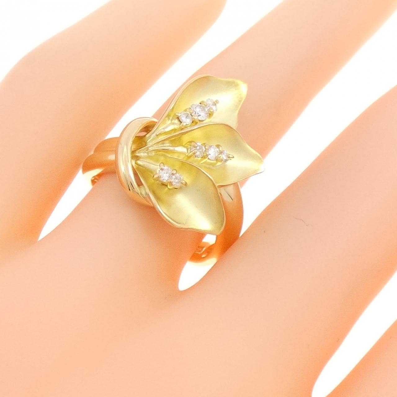 K18YG ダイヤモンド リング 0.15CT