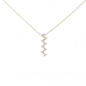 K18PG ダイヤモンド ネックレス 0.15CT