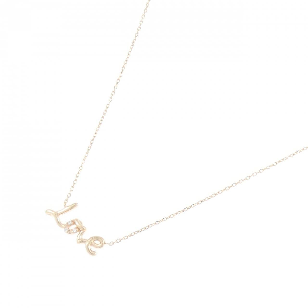 K10YG ダイヤモンド ネックレス 0.01CT
