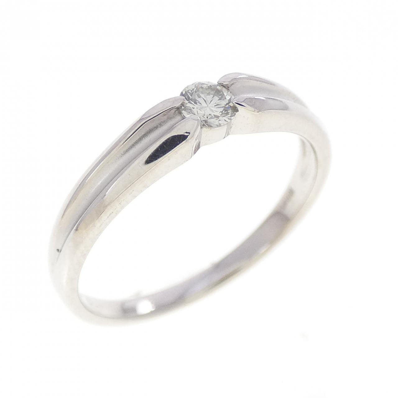 K18WG ダイヤモンド リング 0.10CT