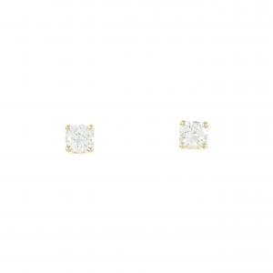 [Remake] K18YG/ST Diamond Earrings 0.200CT 0.211CT F VS1-VS2 Good