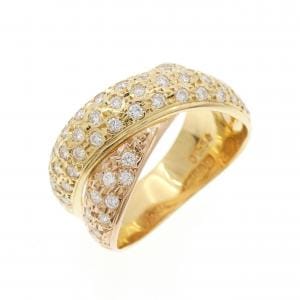 K18YG/K18PG ダイヤモンド リング 0.54CT