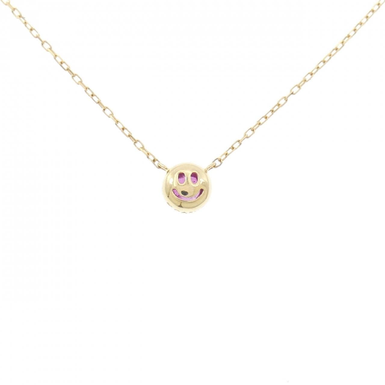 K18YG ルビー ネックレス