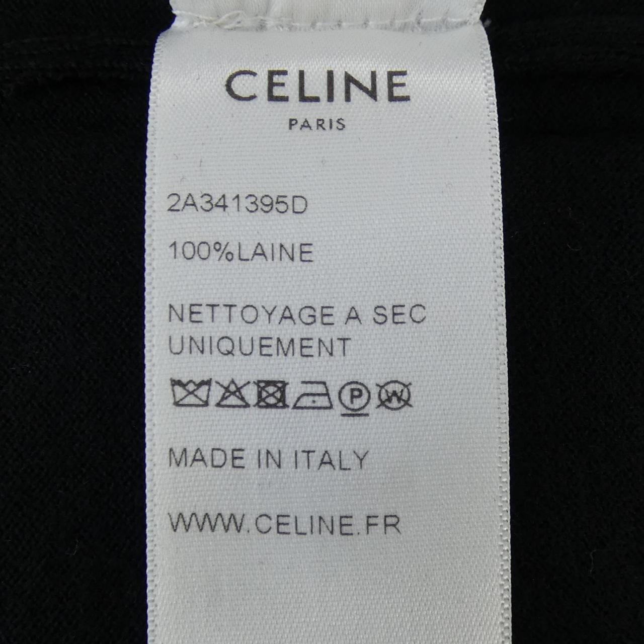 セリーヌ CELINE ジップドカラー/クラシックメリ/ニットウエア 2A341395D ニット