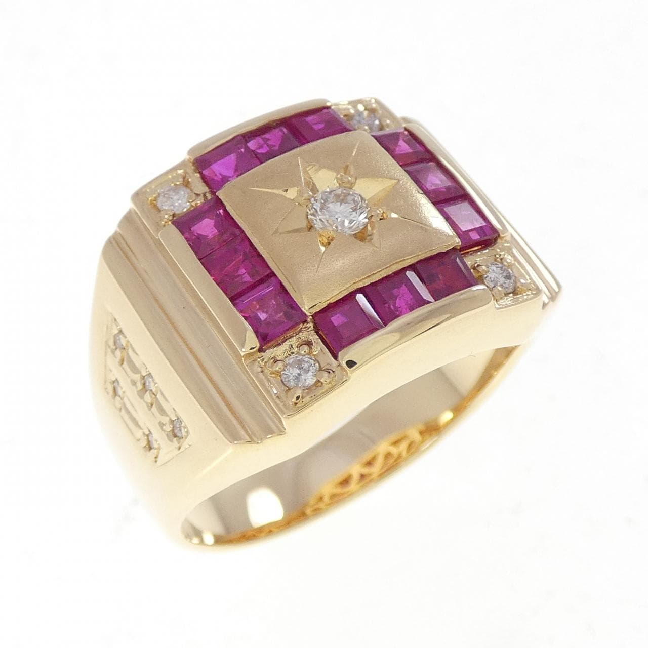 K18YG ルビー リング