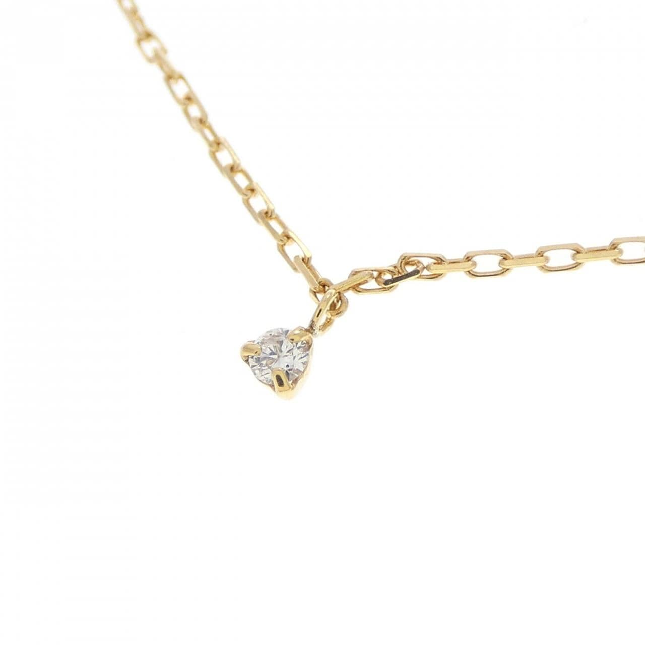 K18YG ダイヤモンド ネックレス 0.12CT