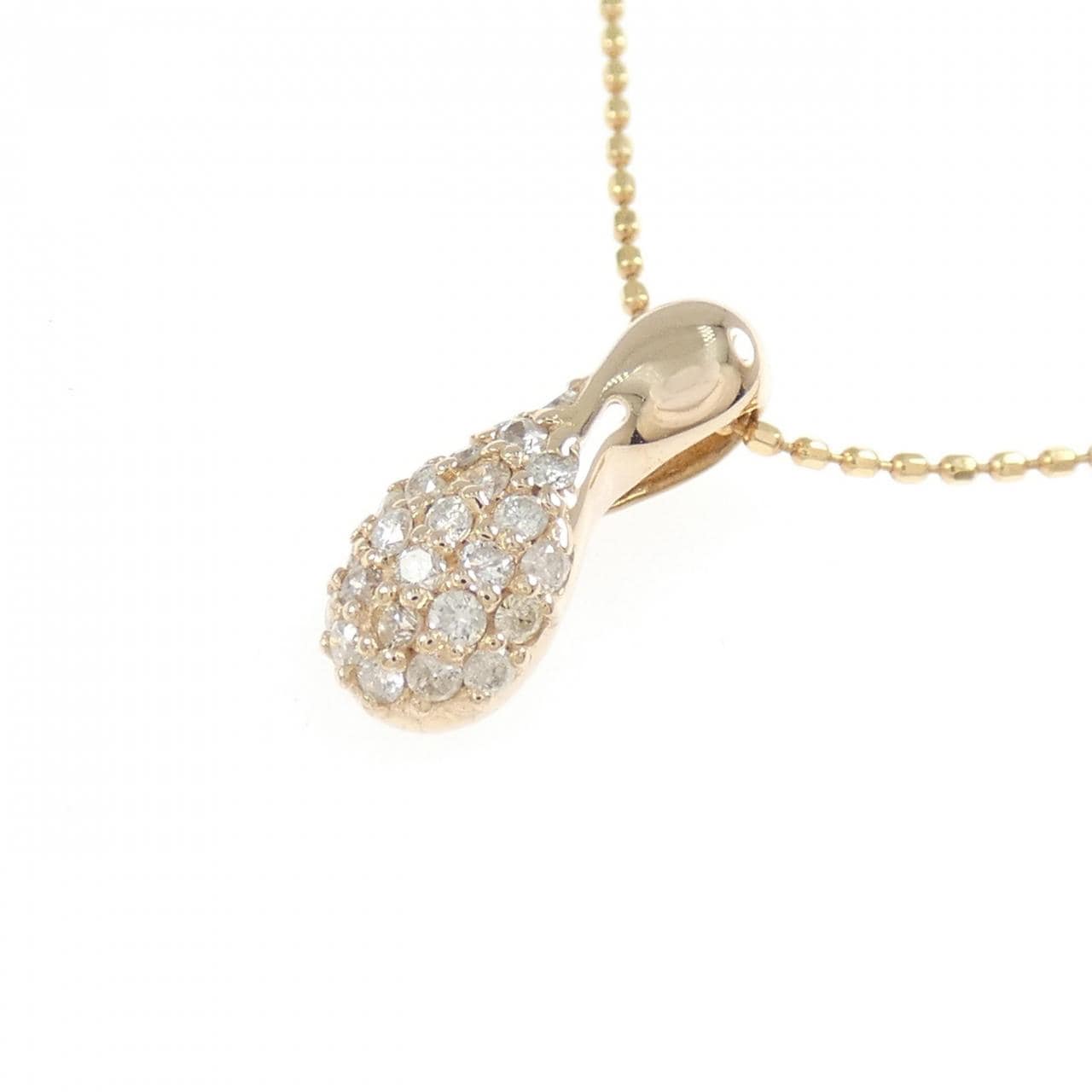 K18PG ダイヤモンド ネックレス 0.19CT