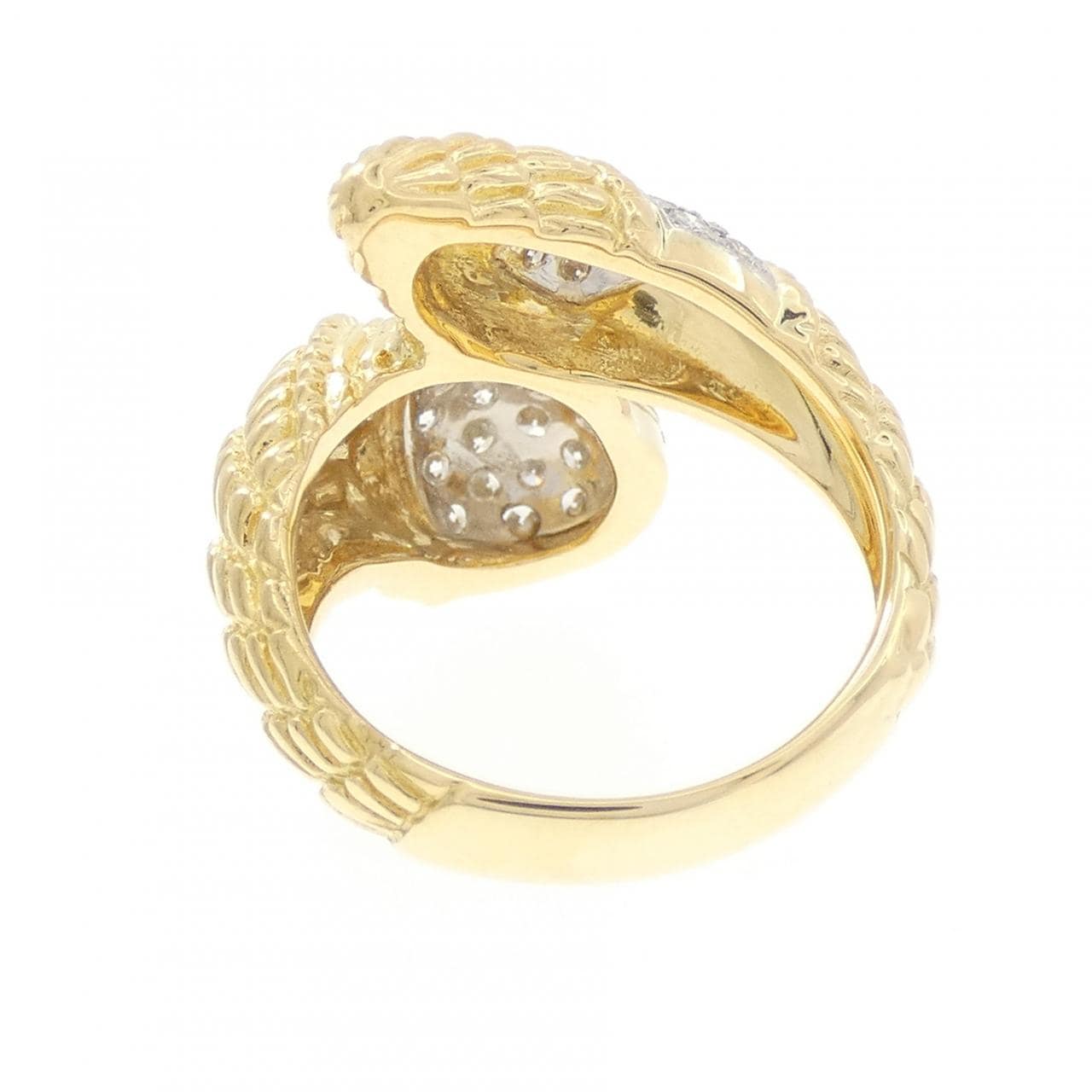 K18YG/K18WG ダイヤモンド リング 0.77CT