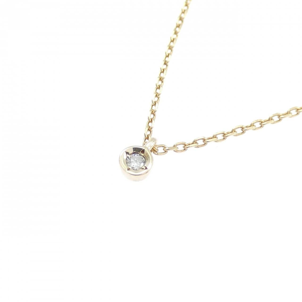 アガット ダイヤモンド ネックレス 0.01CT