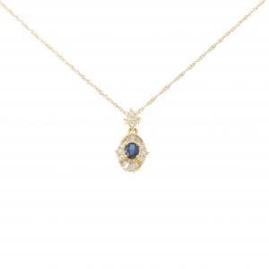 K18YG サファイヤ ネックレス 0.34CT