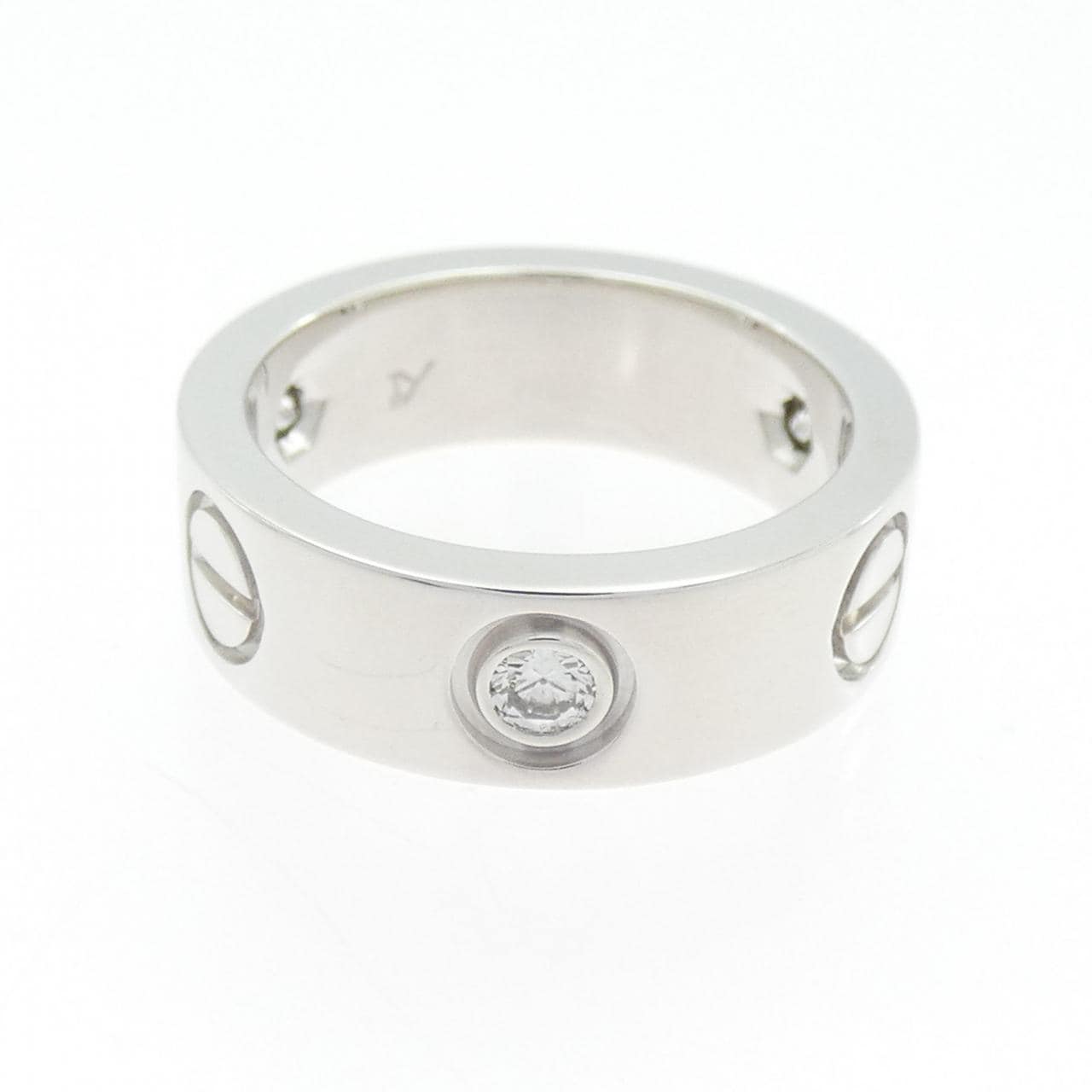 カルティエ ラブ ハーフダイヤ リング