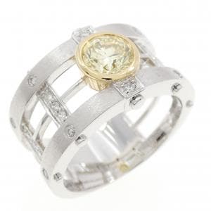 K18WG/K18YG ダイヤモンド リング 0.747CT