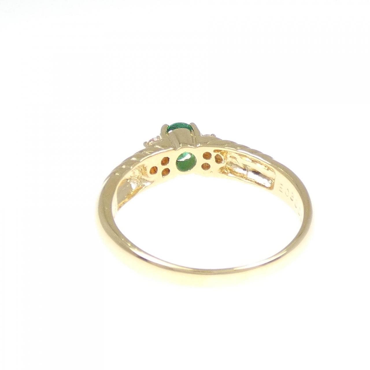 K18YG翡翠戒指0.30CT