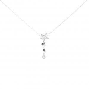 K18WG スター ダイヤモンド ネックレス 0.20CT
