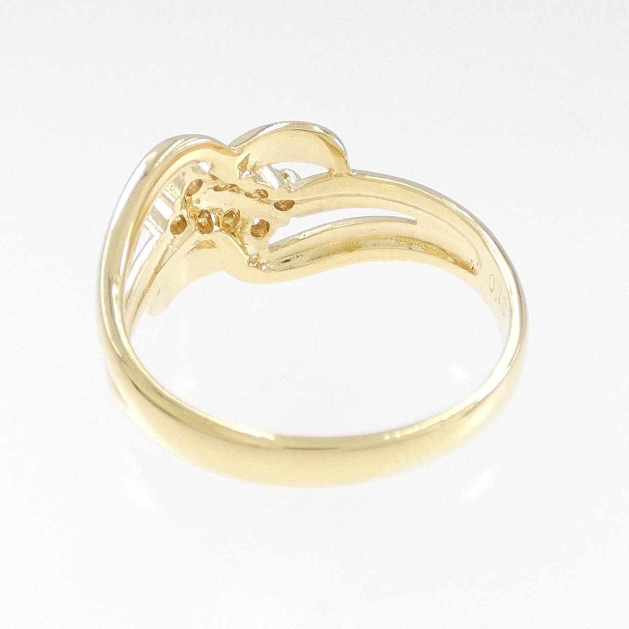 K18YG ダイヤモンド リング 0.18CT