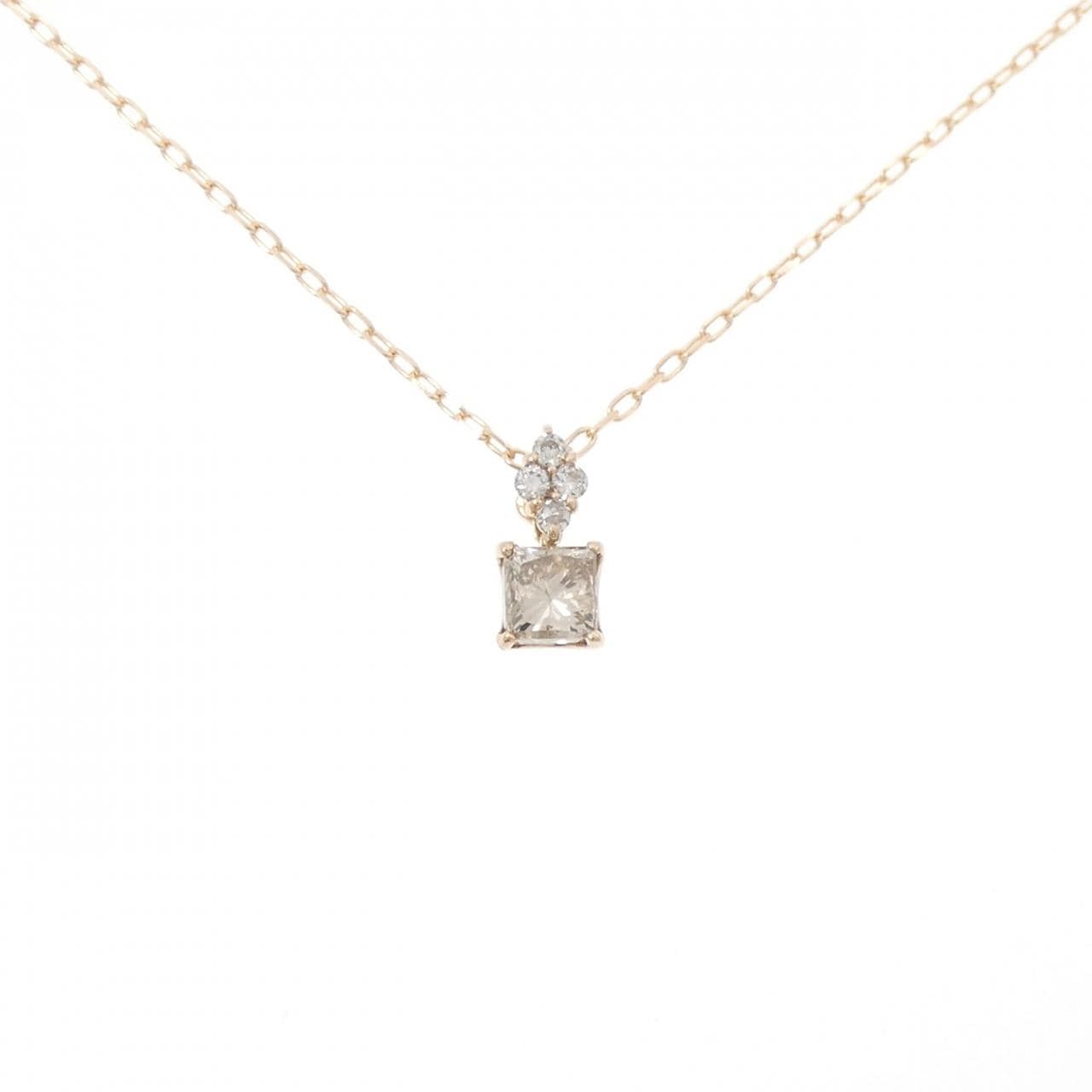 K18PG ダイヤモンド ネックレス 0.34CT