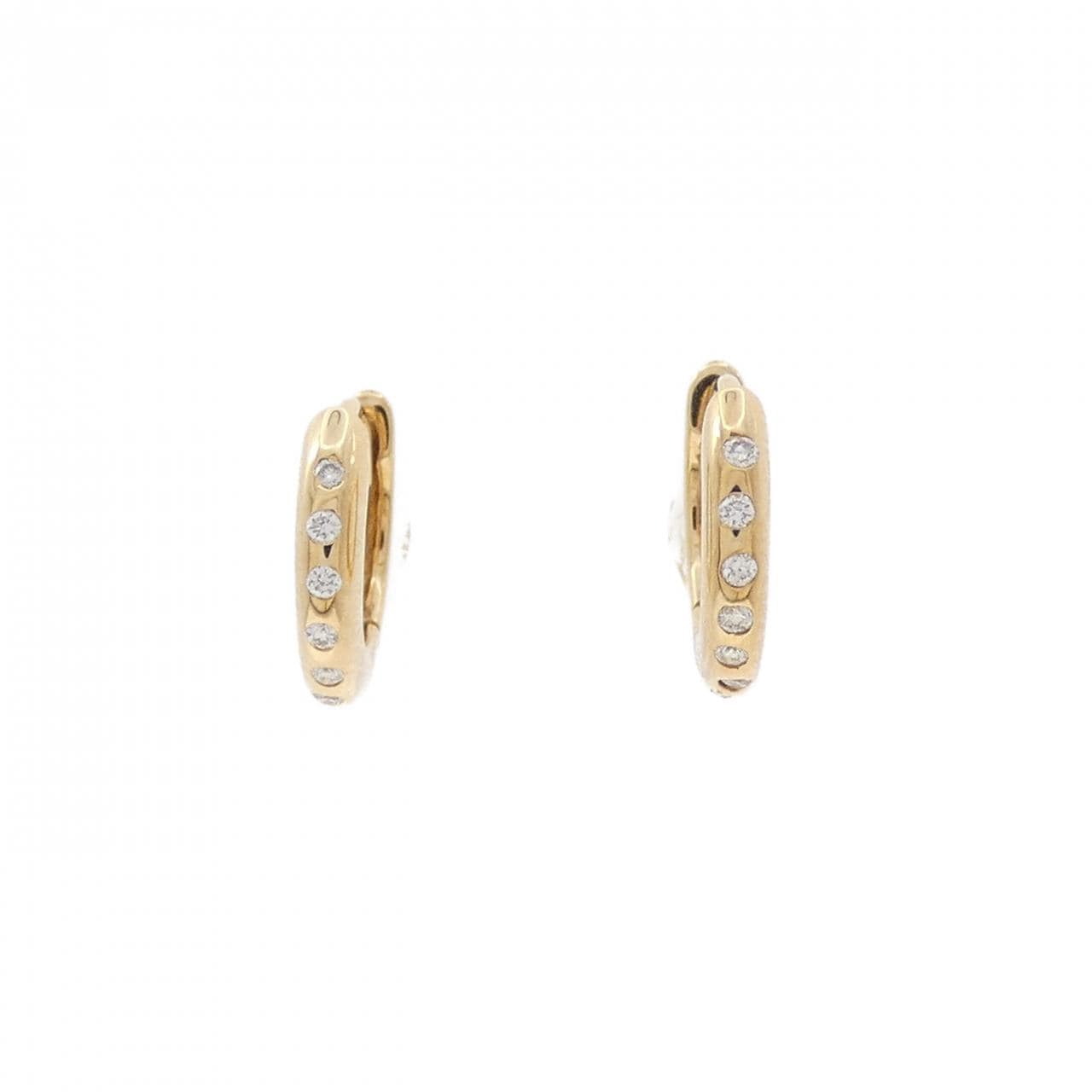 【新品】K18YG ダイヤモンド ピアス 0.05CT