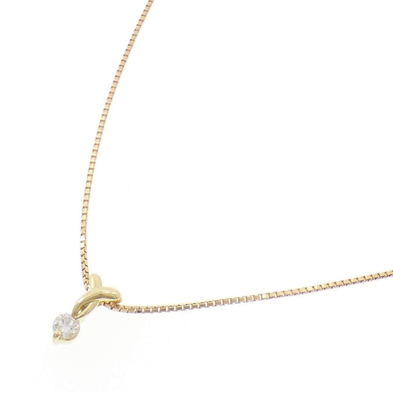 K18YG ダイヤモンド ネックレス 0.23CT