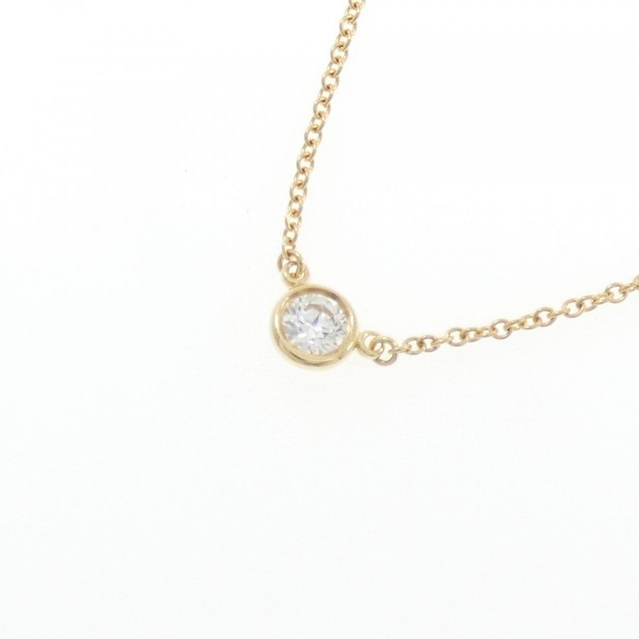 ティファニー バイザヤード ネックレス 0.18CT G VVS1 EXT