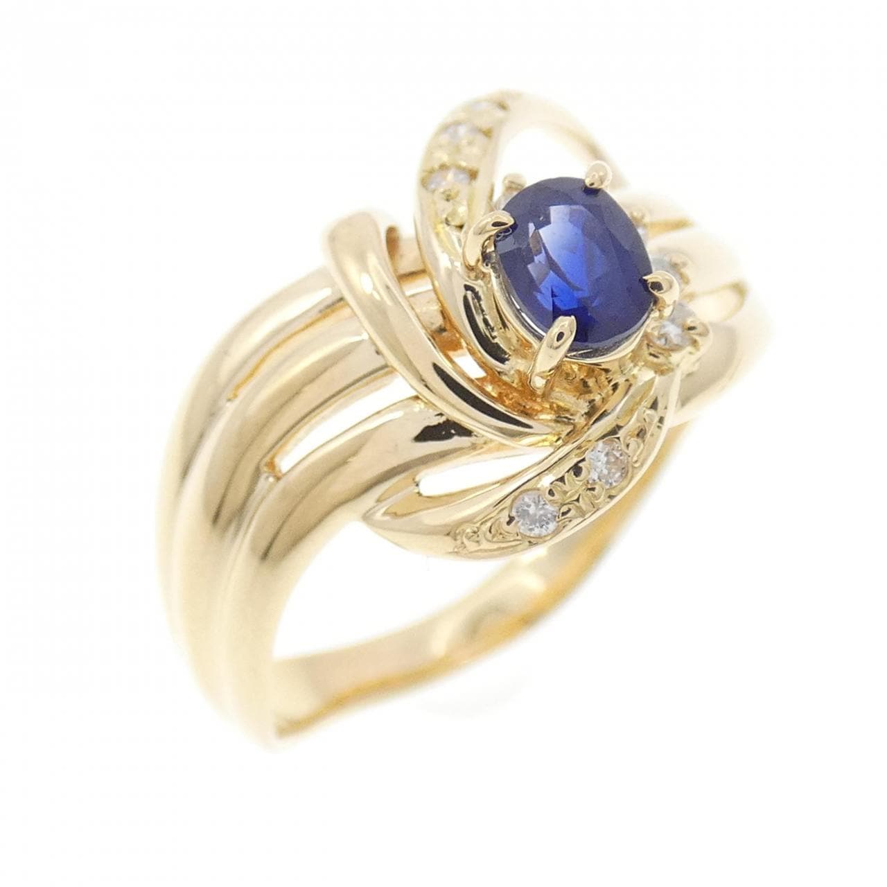 K18YG サファイヤ リング