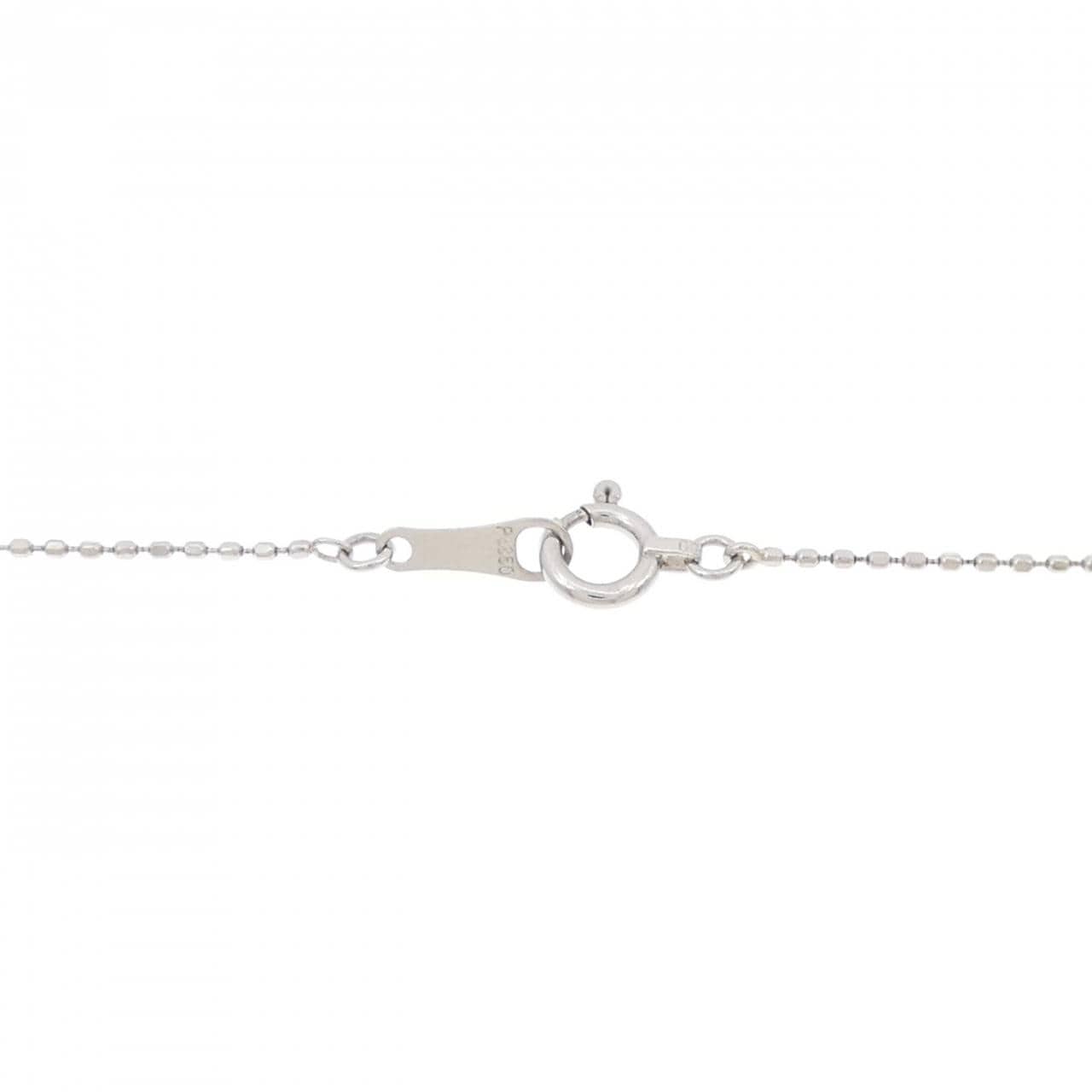 PT900/PT850 クローバー ダイヤモンド ネックレス 0.13CT