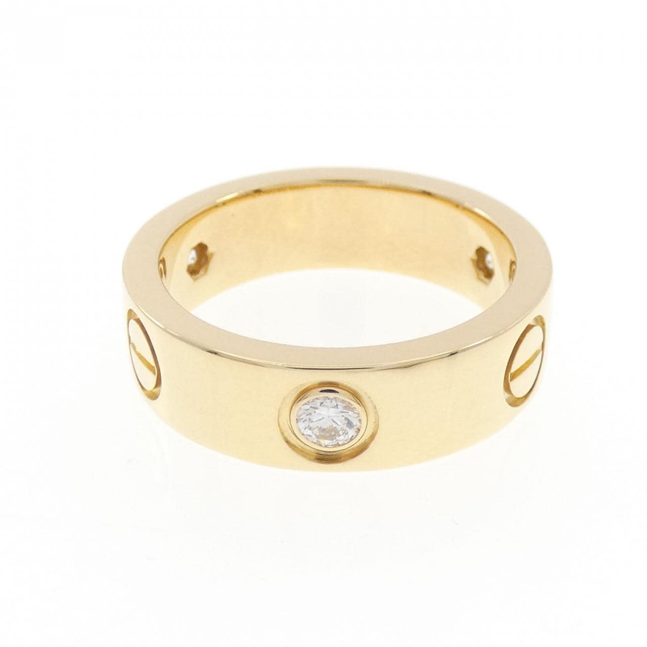 カルティエ ラブ ハーフダイヤ リング