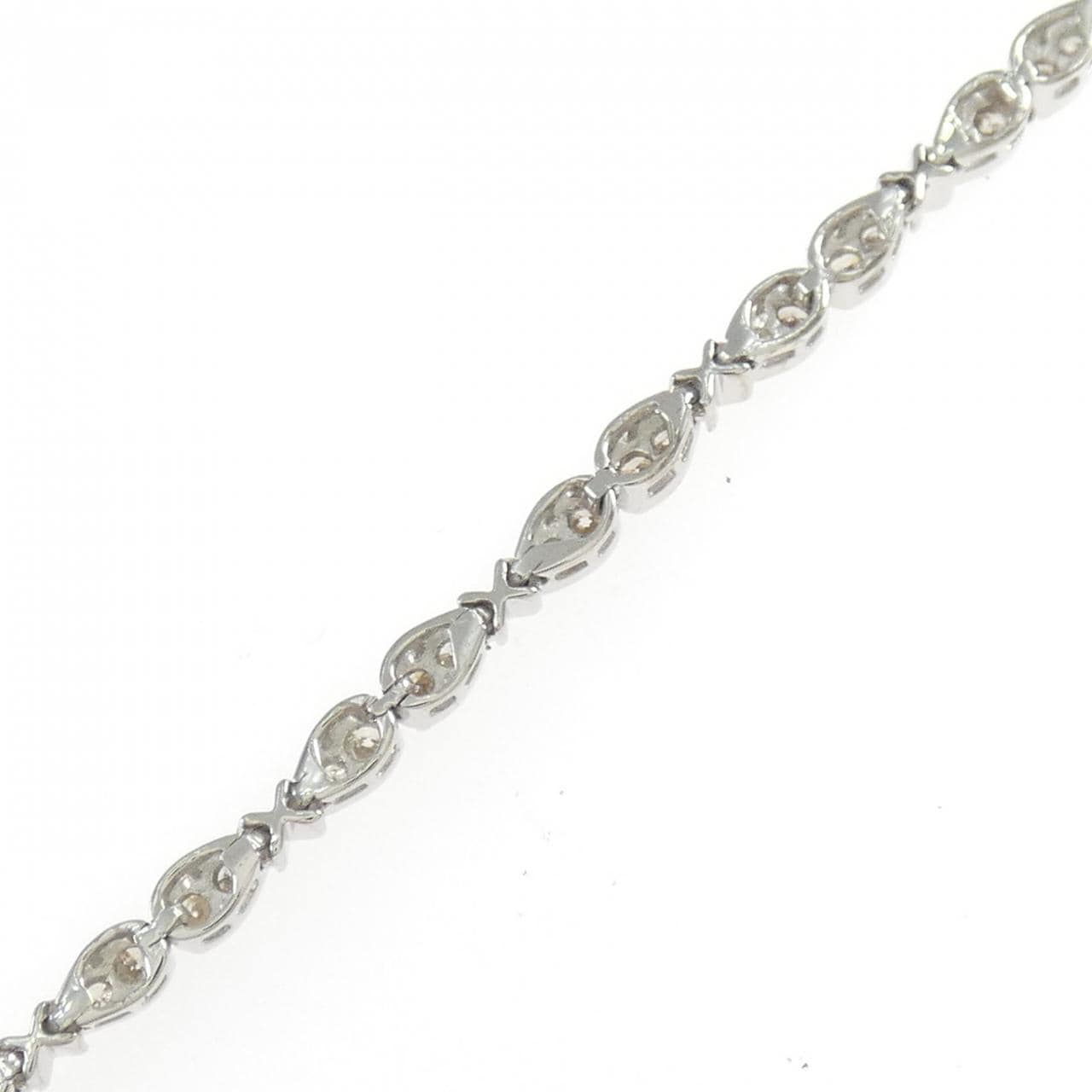 K18WG ダイヤモンド ブレスレット 1.13CT