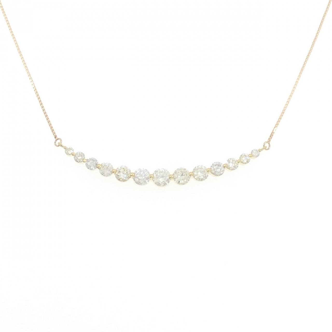 K18YG ダイヤモンド ネックレス 1.00CT