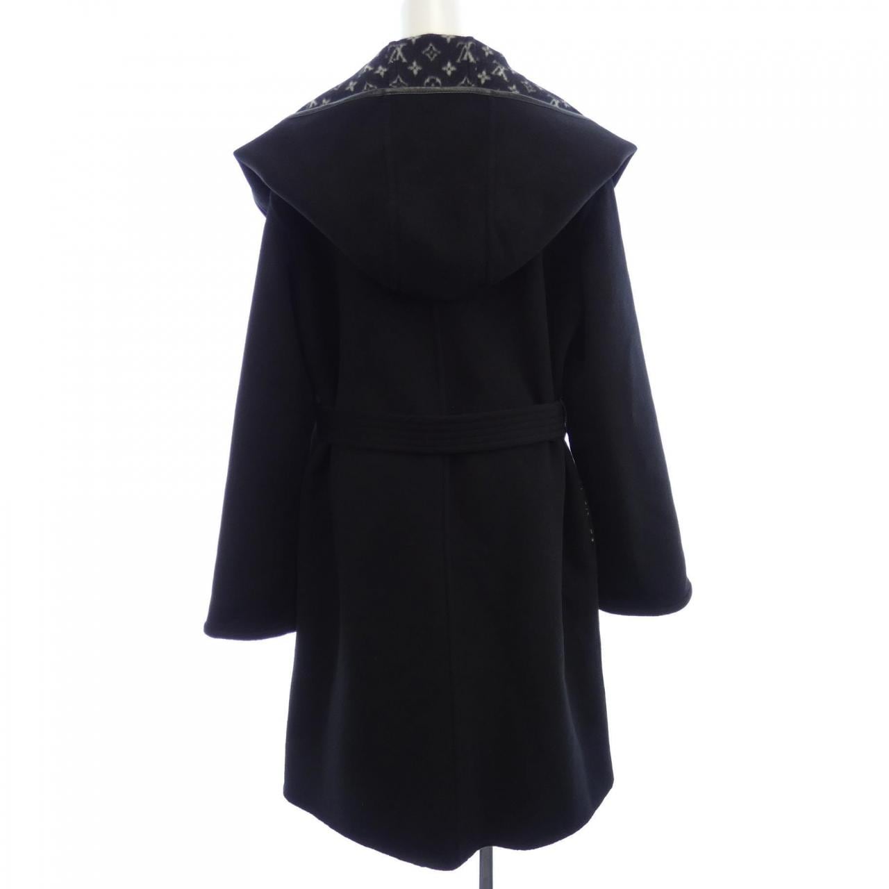 LOUIS VUITTON Vuitton Hooded Wrap Coat FGCO40QWE