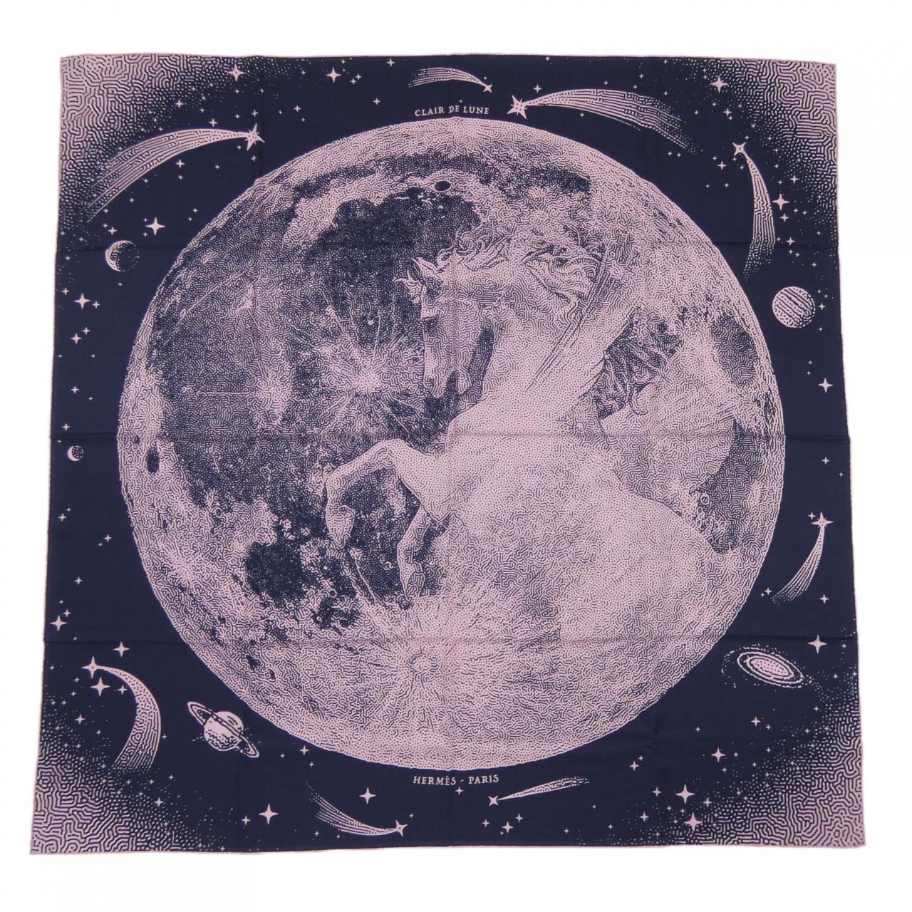 HERMES CLAIR DE LUNE H243430S Carre Jean 140 Shawl