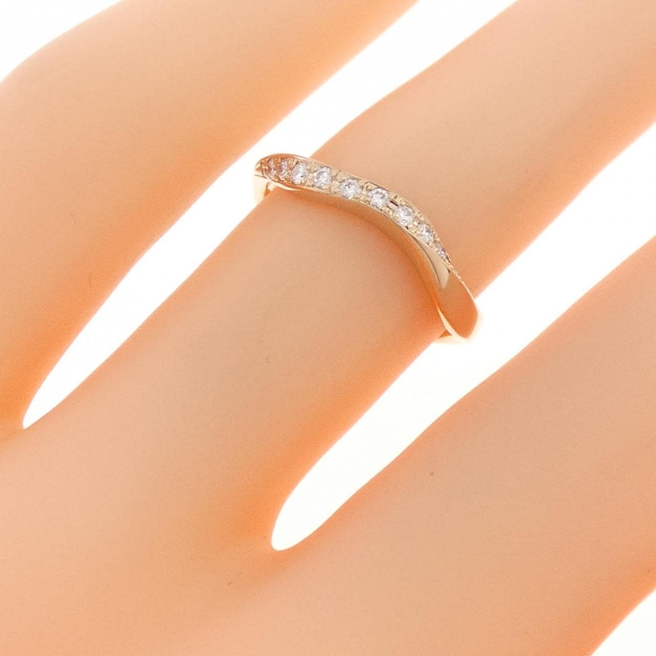 K18PG ダイヤモンド リング 0.10CT