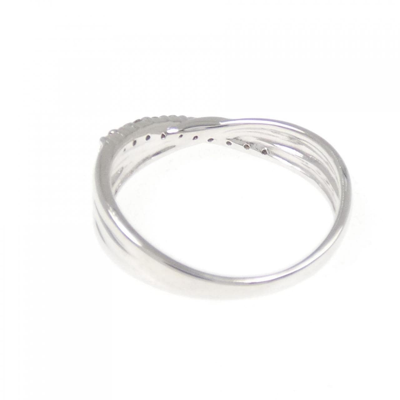 K18WG ダイヤモンド リング 0.15CT