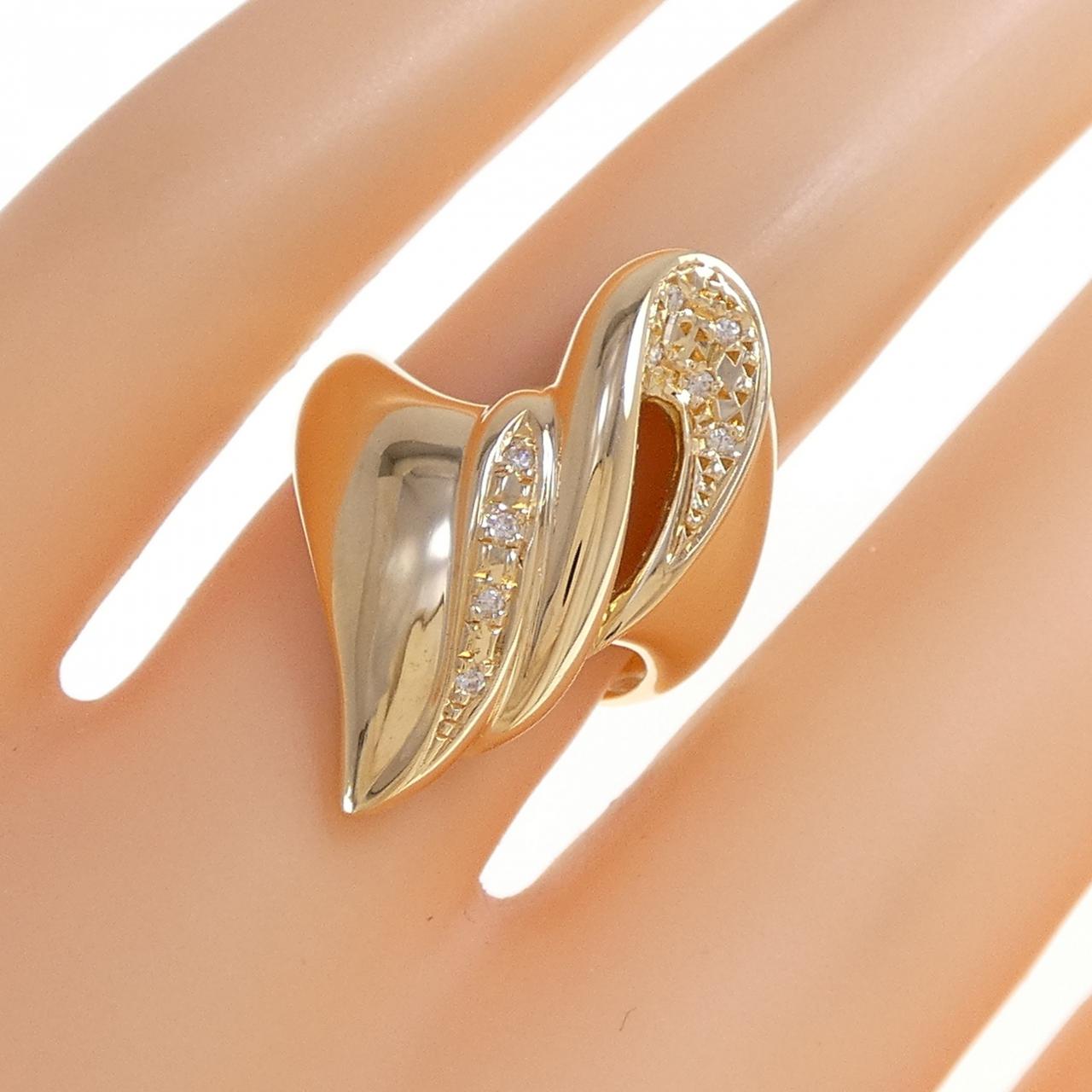 K18YG ダイヤモンド リング 0.04CT