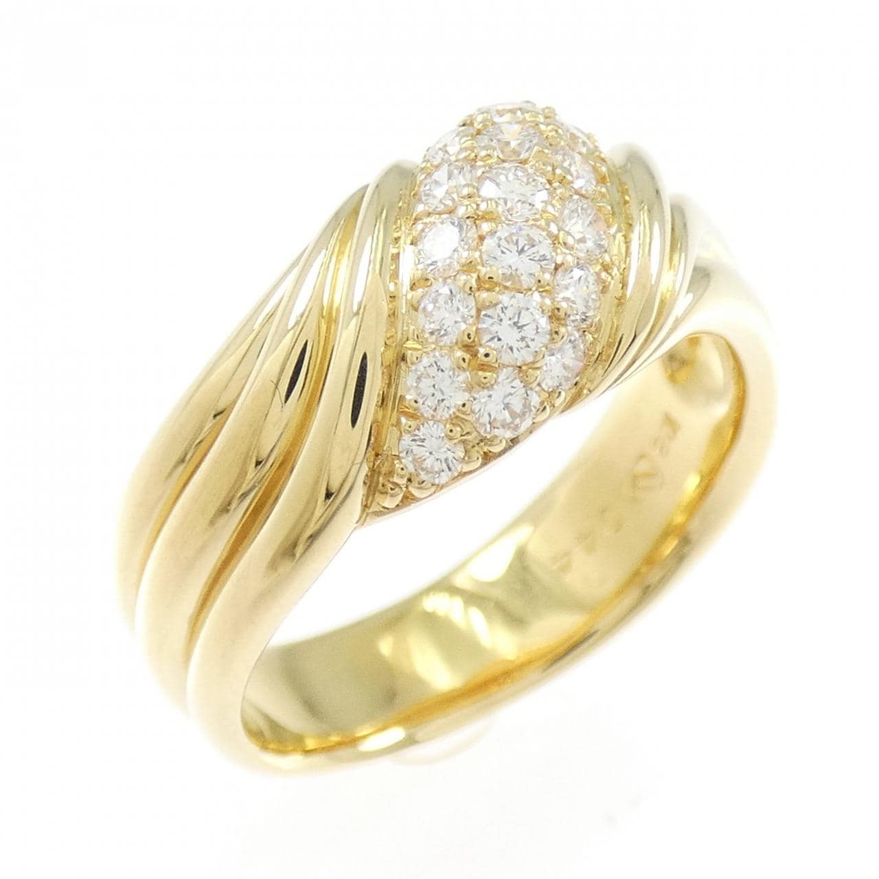 K18YG ダイヤモンド リング 0.44CT