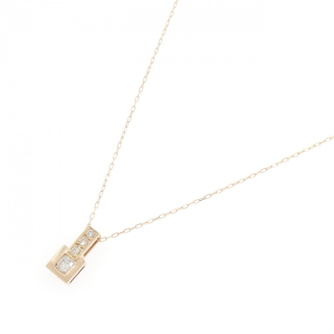 K18PG ダイヤモンド ネックレス 0.20CT