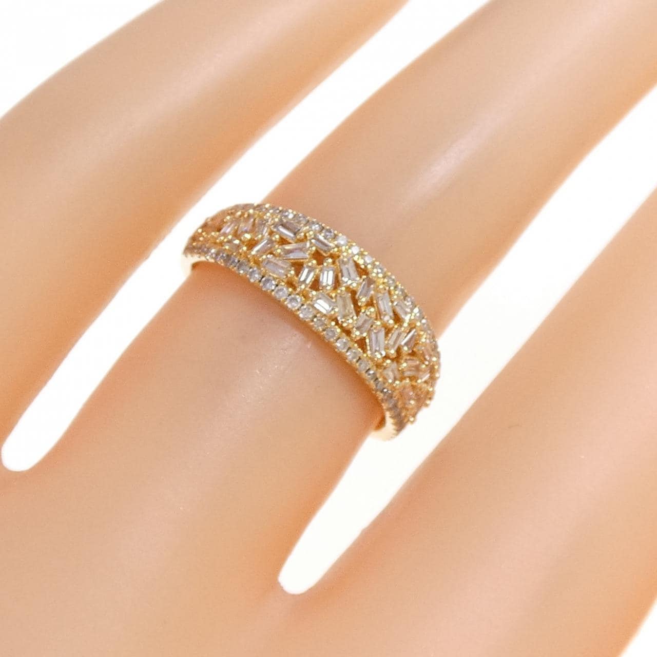 K18YG ダイヤモンド リング 0.45CT
