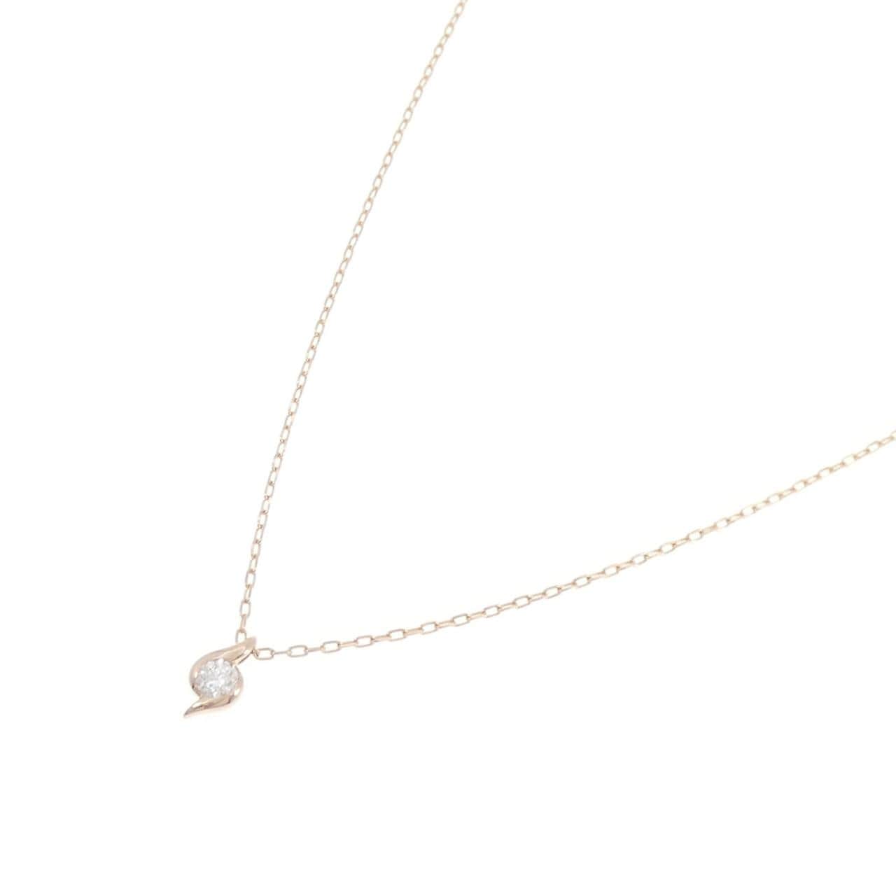 K18PG ダイヤモンド ネックレス 0.127CT