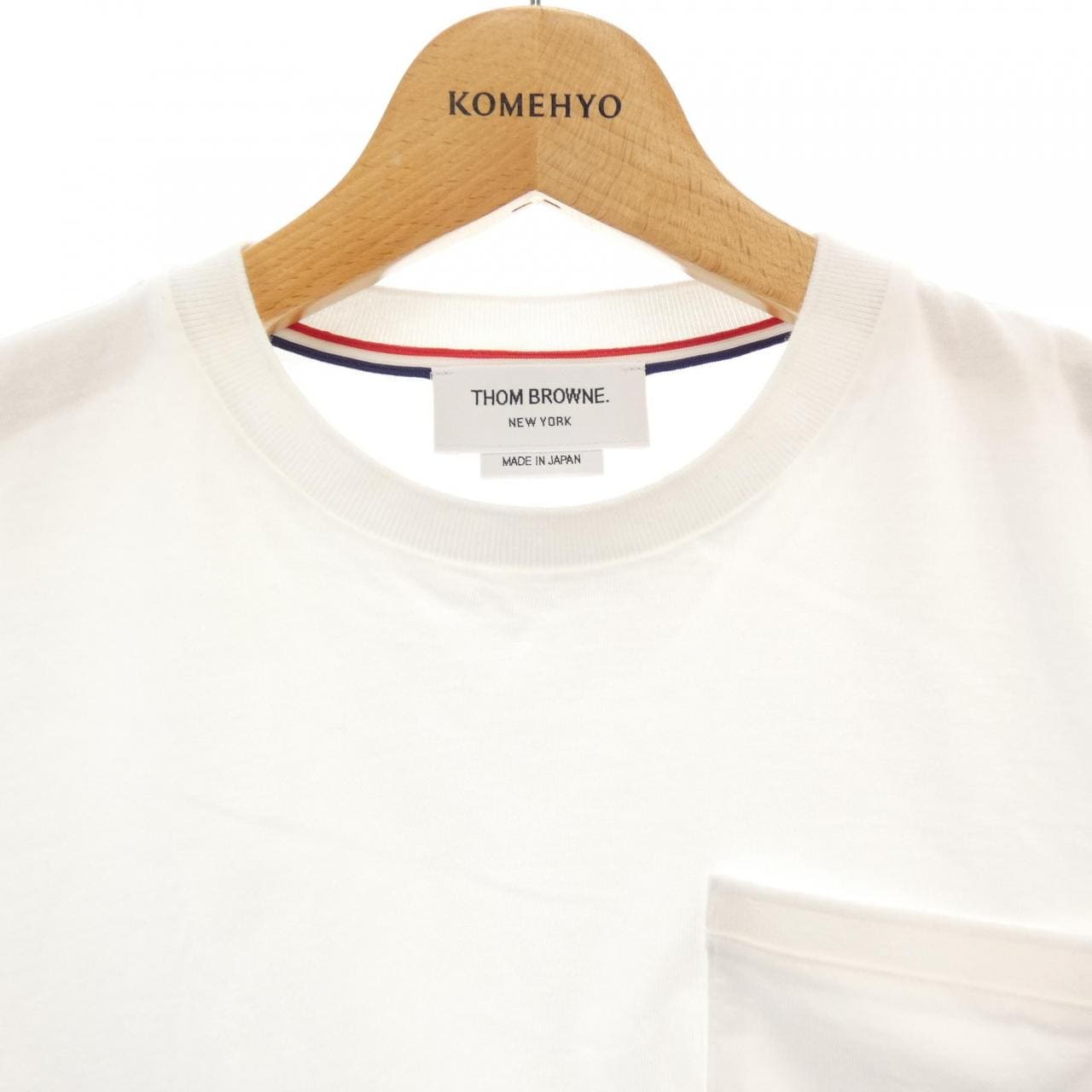 トムブラウン THOM BROWNE コットン ミラノ ポケットTシャツ FJS123A Tシャツ