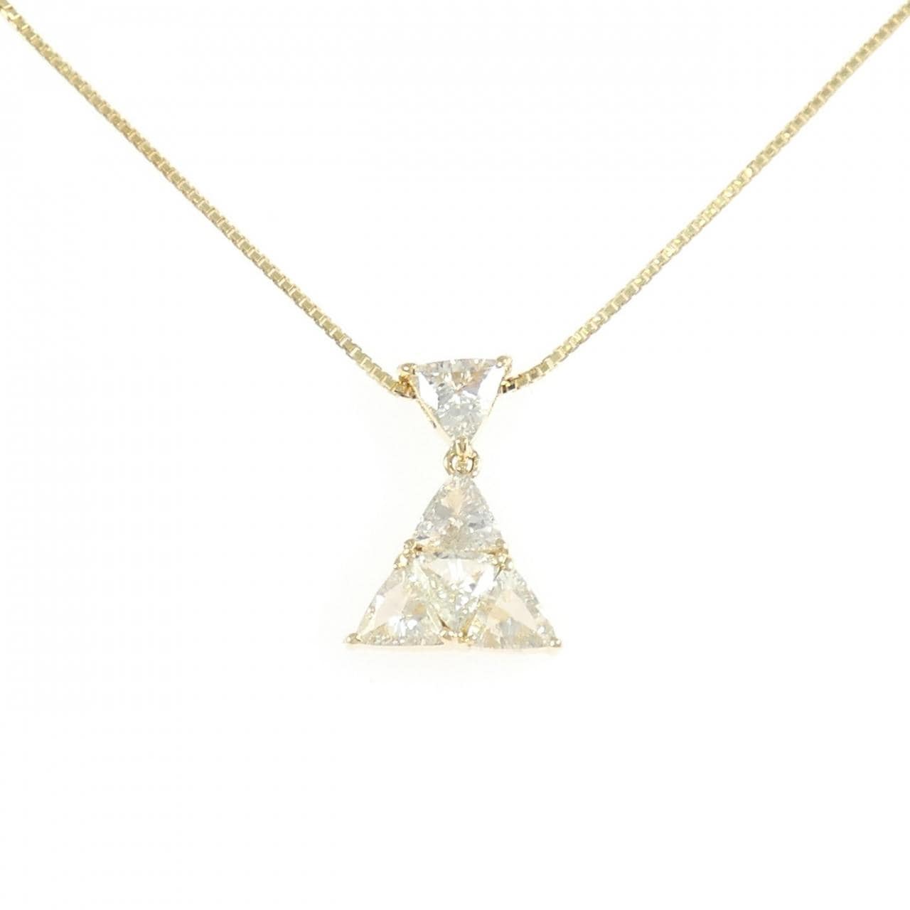 K18YG ダイヤモンド ネックレス 1.08CT
