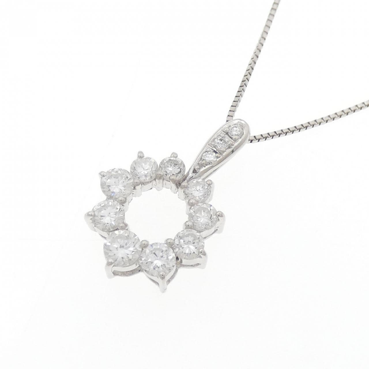 PT900/PT850 ダイヤモンド ネックレス 1.01CT