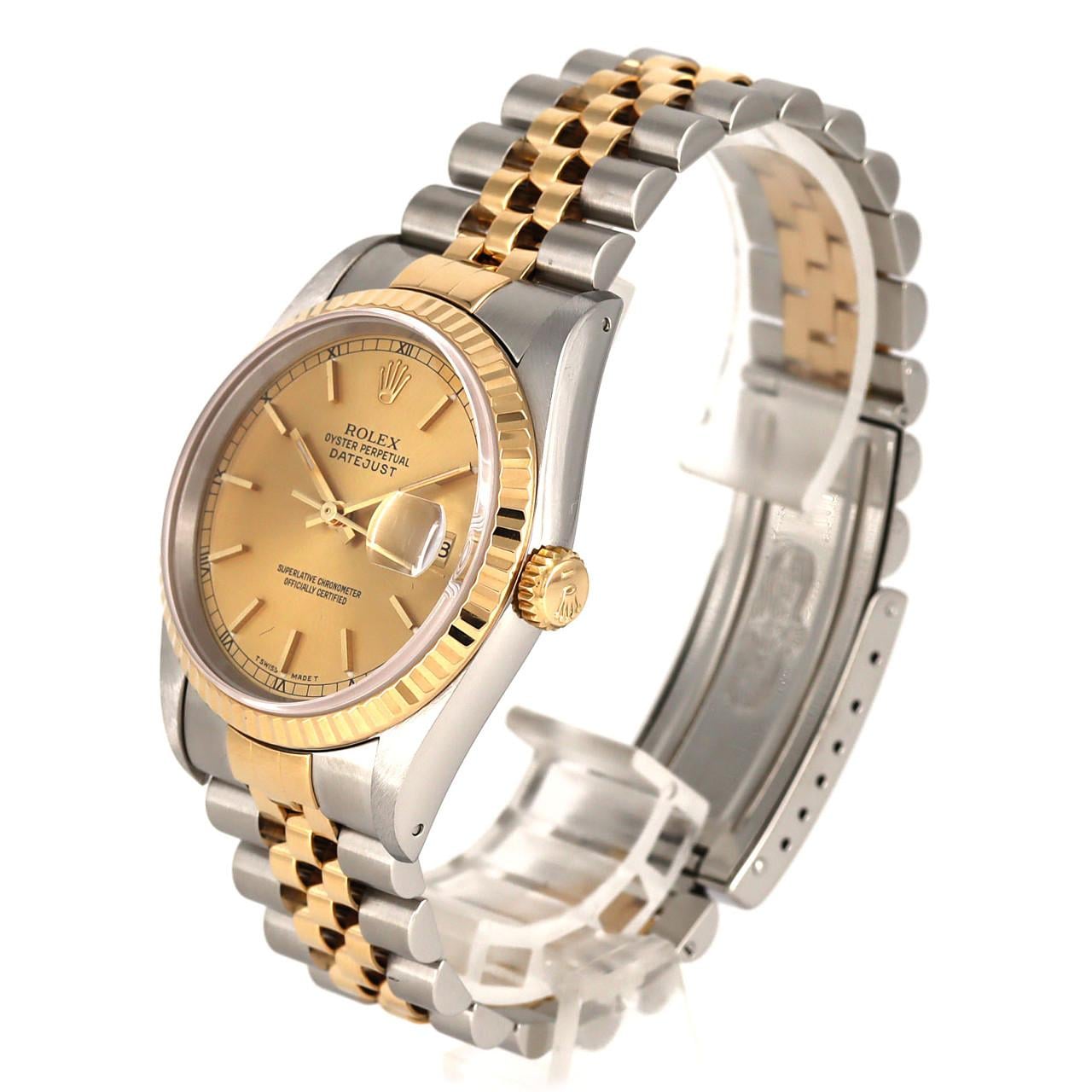 ロレックス デイトジャスト 16233 SSxYG 自動巻 X番