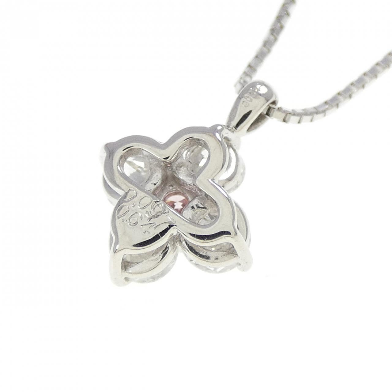 PT900/PT850 花鑽石項鍊 0.097克拉 FIP VS2