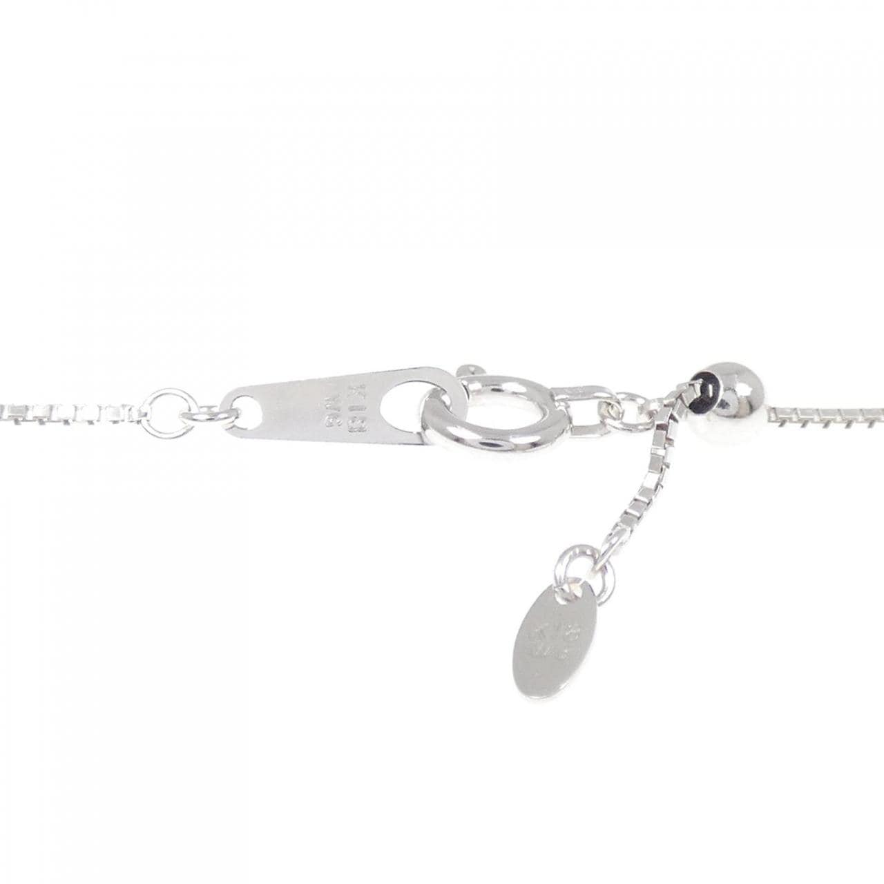 K18WG バタフライ ダイヤモンド ネックレス 0.50CT