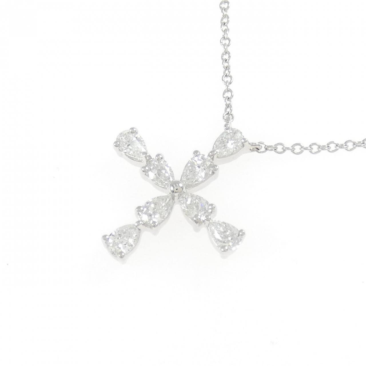 HARRY WINSTON梨形迷你十字架項鍊