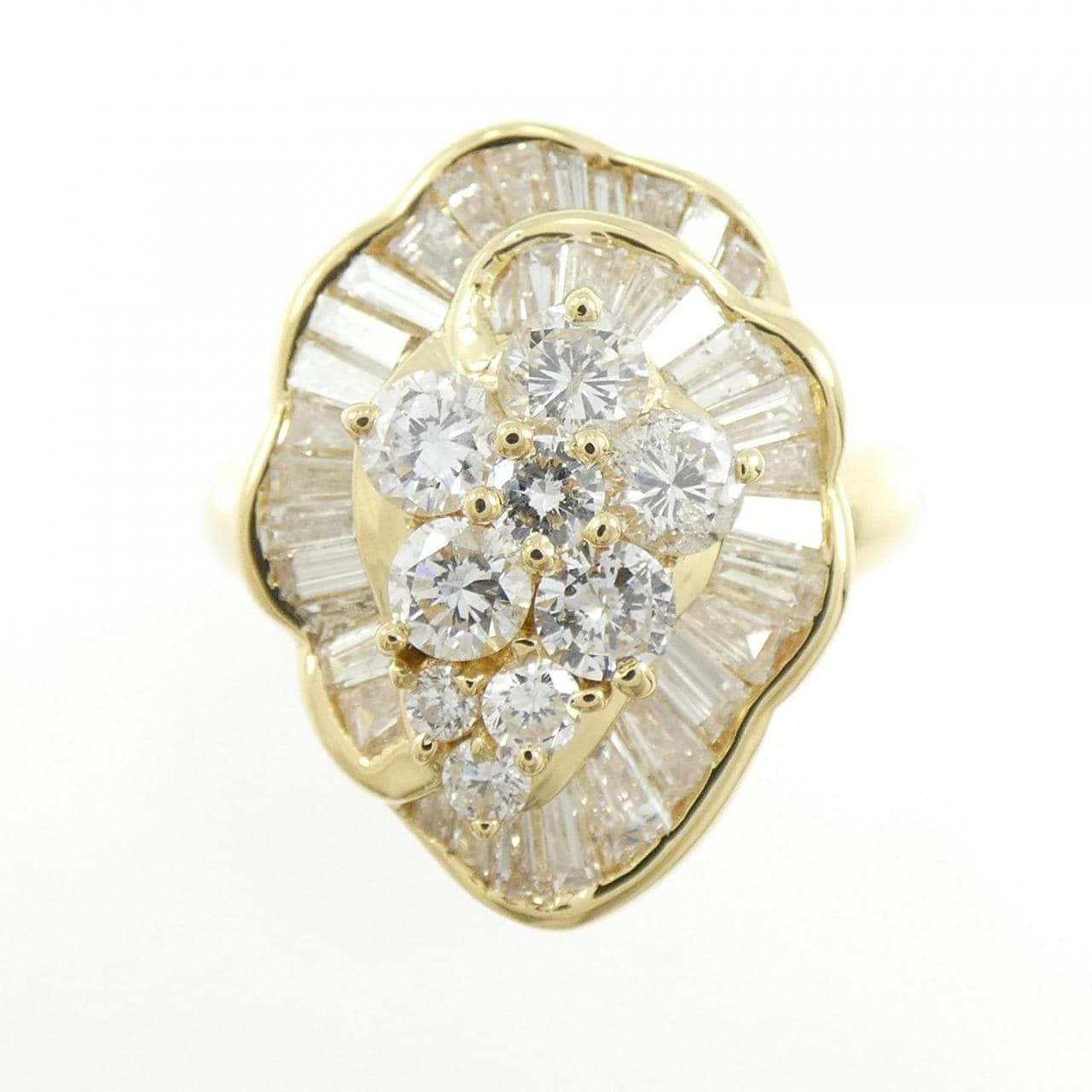 K18YG ダイヤモンド リング 2.00CT